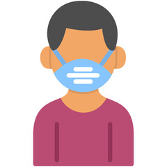 Man Wearing Mask Icon