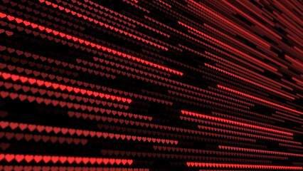Hearts. Valentine's Day abstract background with hearts