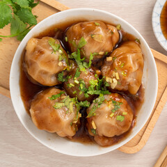 Bawan (Ba wan), Taiwanese meatball delicious street food.