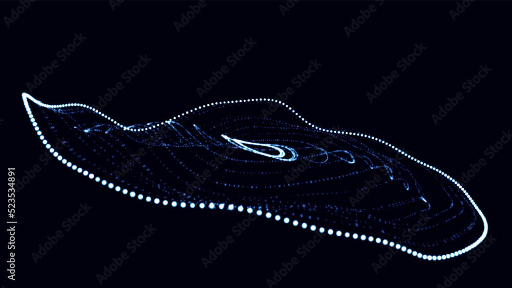 Poster abstract vector technology background. big data digital code. futuristic dots background. vector ill