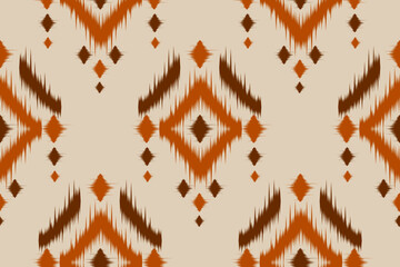 Abstract ethnic ikat art. Seamless pattern in tribal. Aztec geometric ornament print. Design for background, wallpaper, illustration, fabric, clothing, carpet, textile, batik, embroidery.