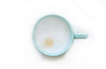 A cup of delicious coffee with the selective focus, good photo for any project.