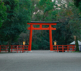 Fototapeta na wymiar Shinto shrine in Kyoto