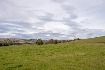 Countryside scenery in Wales.