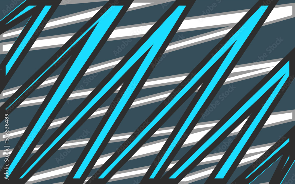 Poster abstract background with overlapping stripes and zigzag pattern