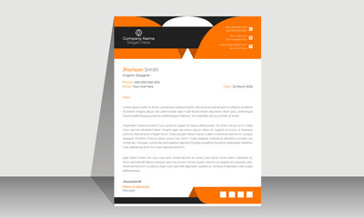 Letterhead design template. Creative, clean and elegant modern business professional letterhead template design