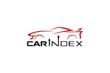 Car index market logo design transportation vehicle illustration garage workshop