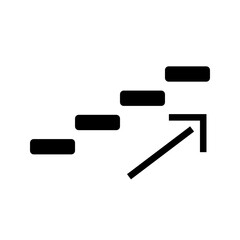 Wayfinding vector signpost to the staircase