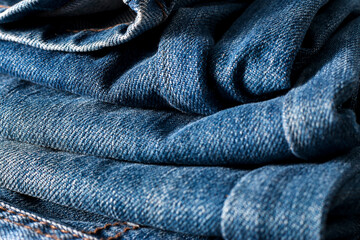 old grunge blue jeans texture background