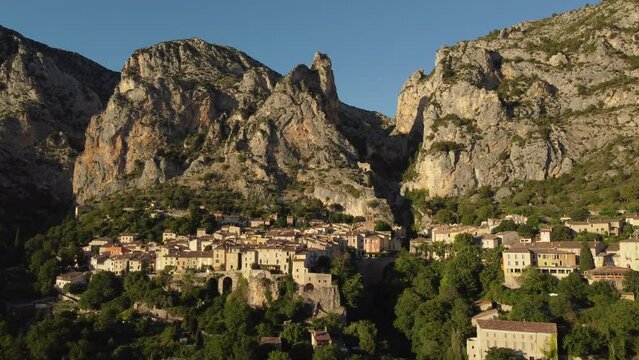 Moustiers Sainte Marie Village in Provence, France