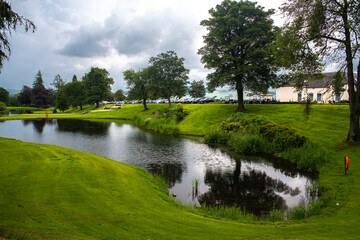 Fototapeta na wymiar golf course, gleneagles, scotland