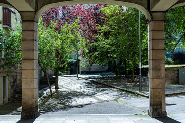 Entrance to a residential building in Edinburgh 
