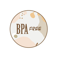 bpa free icon on white background	