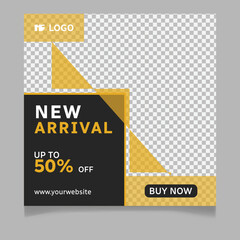 Obraz premium New arrival fashion sale social media post template