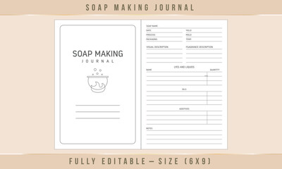 Soap Making Journal kdp Interior Design