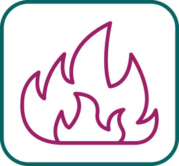 Fototapeta premium Fire Icon