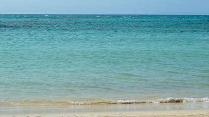 Turquoise sea. Caribbean.