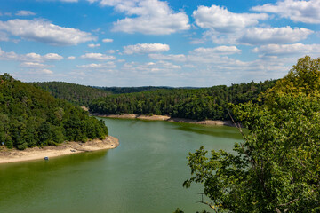 Vltava River. South Bohemian region. Czechia