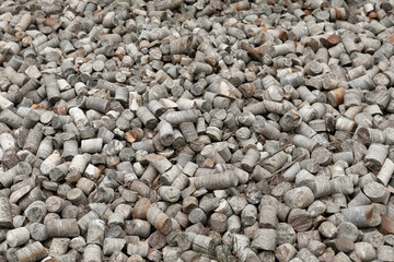 Abstract background with long rock cobblestones. Vacation holiday recreation in the mountains concept.