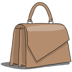 Colorful bag design.Hand drawn,creative with illustration in flat design.Concept of bag design.