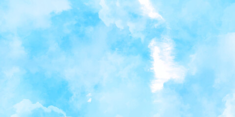 Fototapeta na wymiar Blue skies with white clouds background. Romantic sky. Abstract nature background of romantic summer blue sky with fluffy clouds. Beautiful puffy clouds in bright blue sky in day sunlight.><