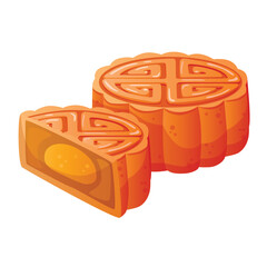 Moon cake, mooncake for Mid Autumn festival or Moon festival