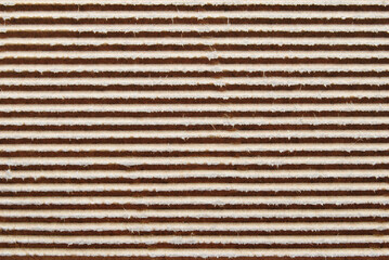 Brown corrugated cardboard texture as background