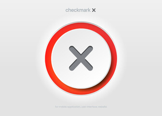 Checkmark, confirm, approve, appreciate, like symbol. Decline, reject, deny, dislike label badge flag button for mobile app, website, UI UX, promotion. High quality vector illustration EPS10
