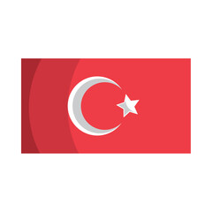 Obraz premium turkey flag icon