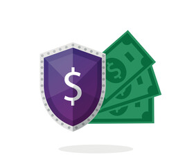 Obraz premium Money cash protection concept. secure e-commerce payment. online secure payment, banking. 