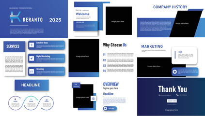 Business presentation template design