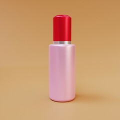 3d render illustration lipstick