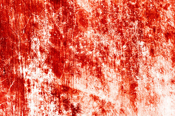 Scary bloody streaked walls. white wall with blood splatter for halloween background.