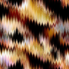 Wavy summer dip dye boho background. Wet ombre color blend for beach swimwear, trendy fashion print. Dripping paint digital fluid watercolor melt effect. High resolution seamless pattern material. © Nautical