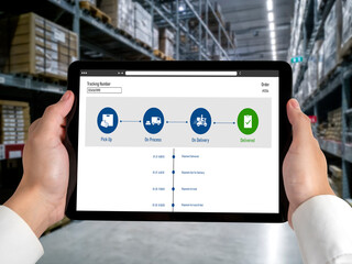 Delivery tracking system for e-commerce and modish online business to timely goods transportation...