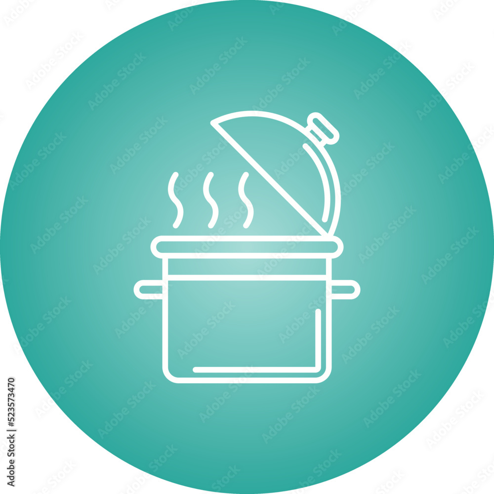 Canvas Prints Cooking Pot Icon