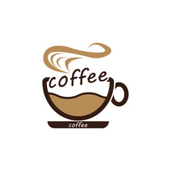 Coffee cup logo template
