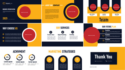 Clean presentation template design