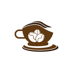 Coffee cup logo template