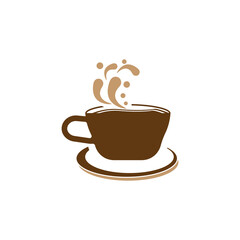 Coffee cup logo template