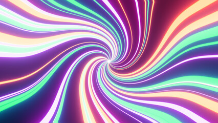 Obraz premium Abstrat Glowing Neon Background