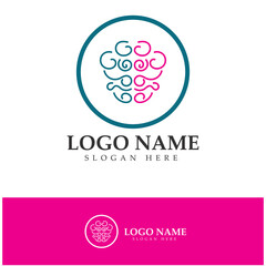  Brain logo designs concept vector, Health Brain Pulse logo, Brain care  logo template vector