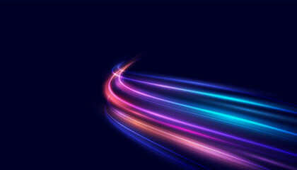 Modern abstract high-speed motion effect. Futuristic dynamic motion technology. Motion pattern for banner or poster design background idea. Vector eps10. - obrazy, fototapety, plakaty