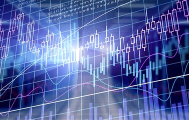 Image of financial data and graphs. global finance, economy, business and technology concept digitally generated image.