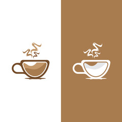 Coffee cup logo template