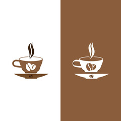 Coffee cup logo template