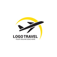 summer travel logo icon vector template.