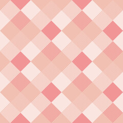 Seamless tartan plaid pattern in Pink Tone.
