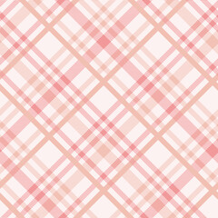 Seamless tartan plaid pattern in Pink Tone.