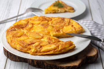 Potato omelette, egg with potatoes (Turkish name; Yumurtali patates)